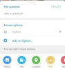 Creating a poll in Telegram on the Android platform