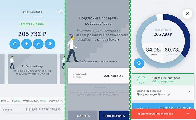 Робоэдвайзор в приложении ВТБ Мои Инвестиции 