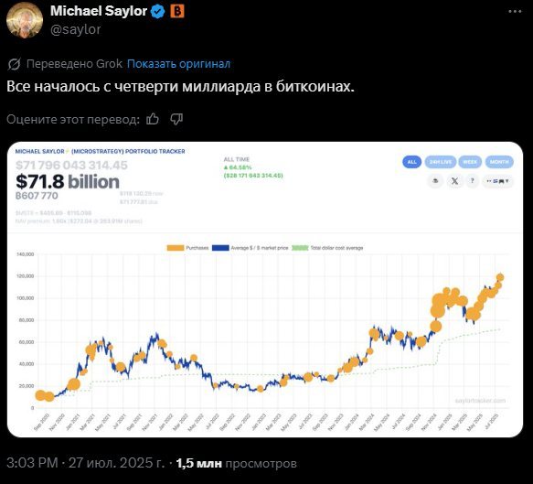 Намек от Сейлора в Twitter