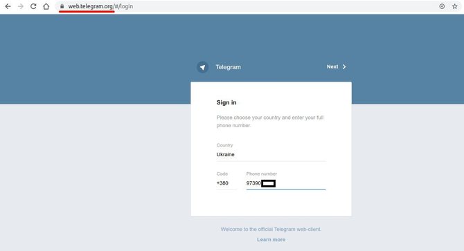 Telegram Login Page Online