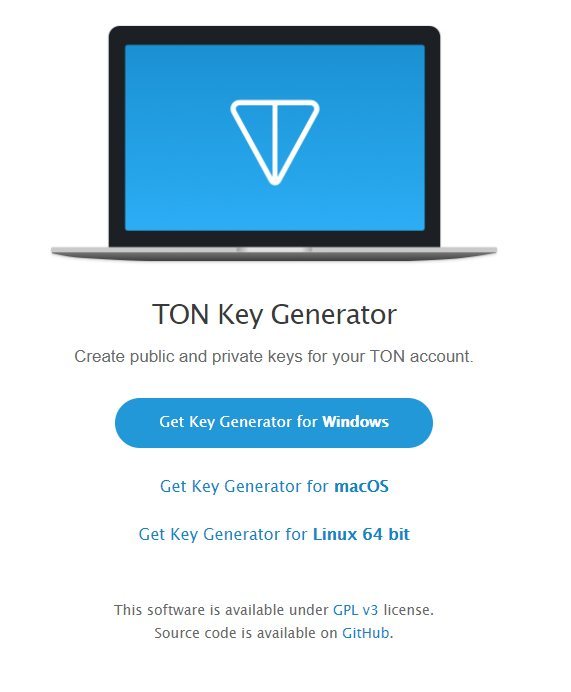 Сайт generator.ton.org