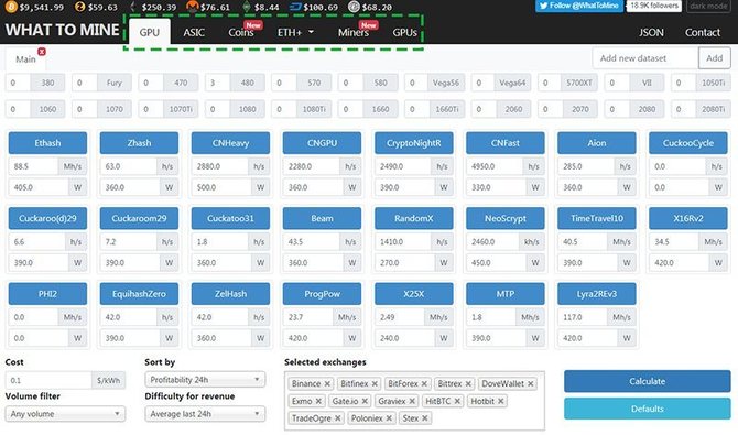 Whattomine Detailed Instructions For Using The Mining Calculator 2020 Coin Post