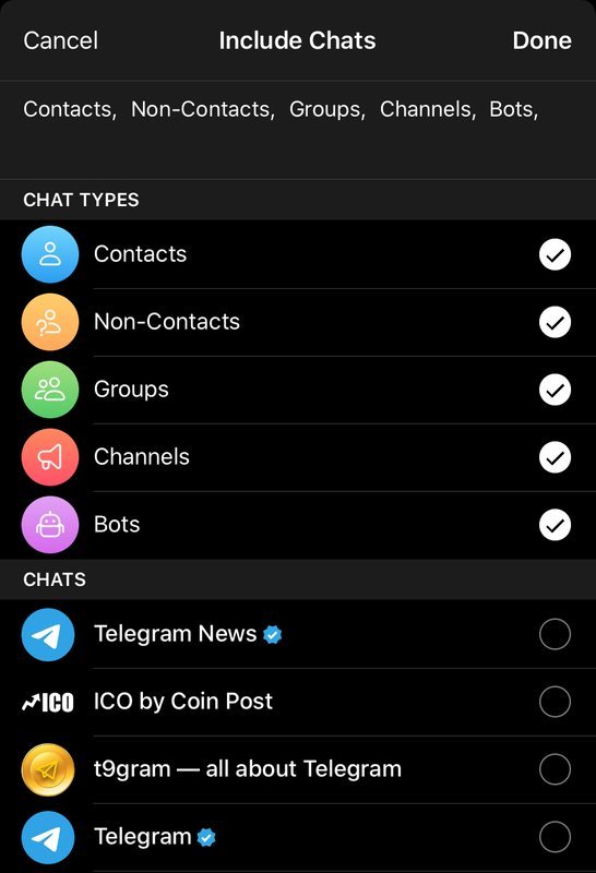 Telegram Folders. How to Create a Folder in Telegram in 2020 - t9gram.com