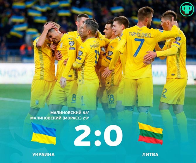 Украина обыграла Литву 2:0/ football.ru