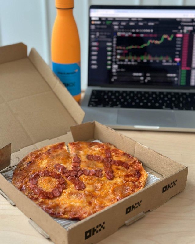 Биткоин-пицца от OKX