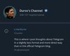 The official Durov’s channel in Telegram