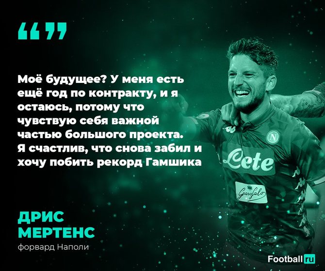 Мертенс останется в Наполи