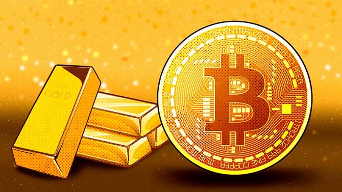 Замена золота на биткоин