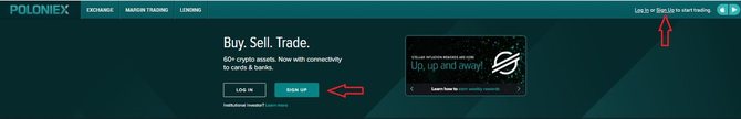 Стартовая страница биржи Poloniex // poloniex.com