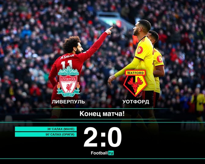 Ливерпуль переиграл Уотфорд/ football.ru