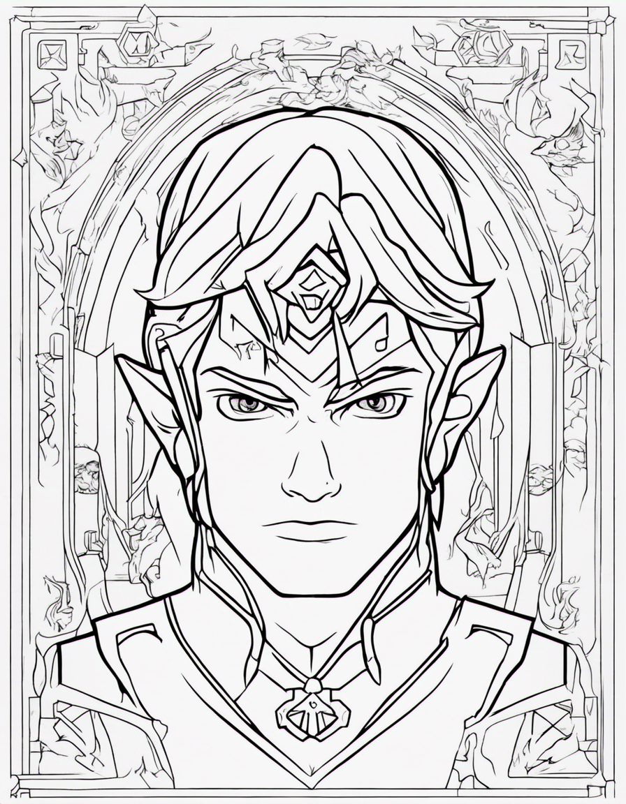 zelda coloring pages