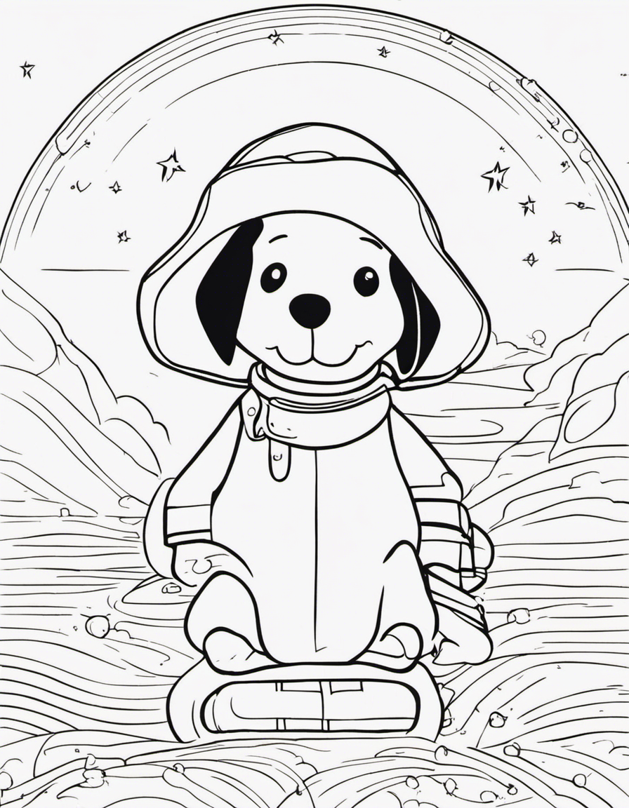 snoopy for children coloring page