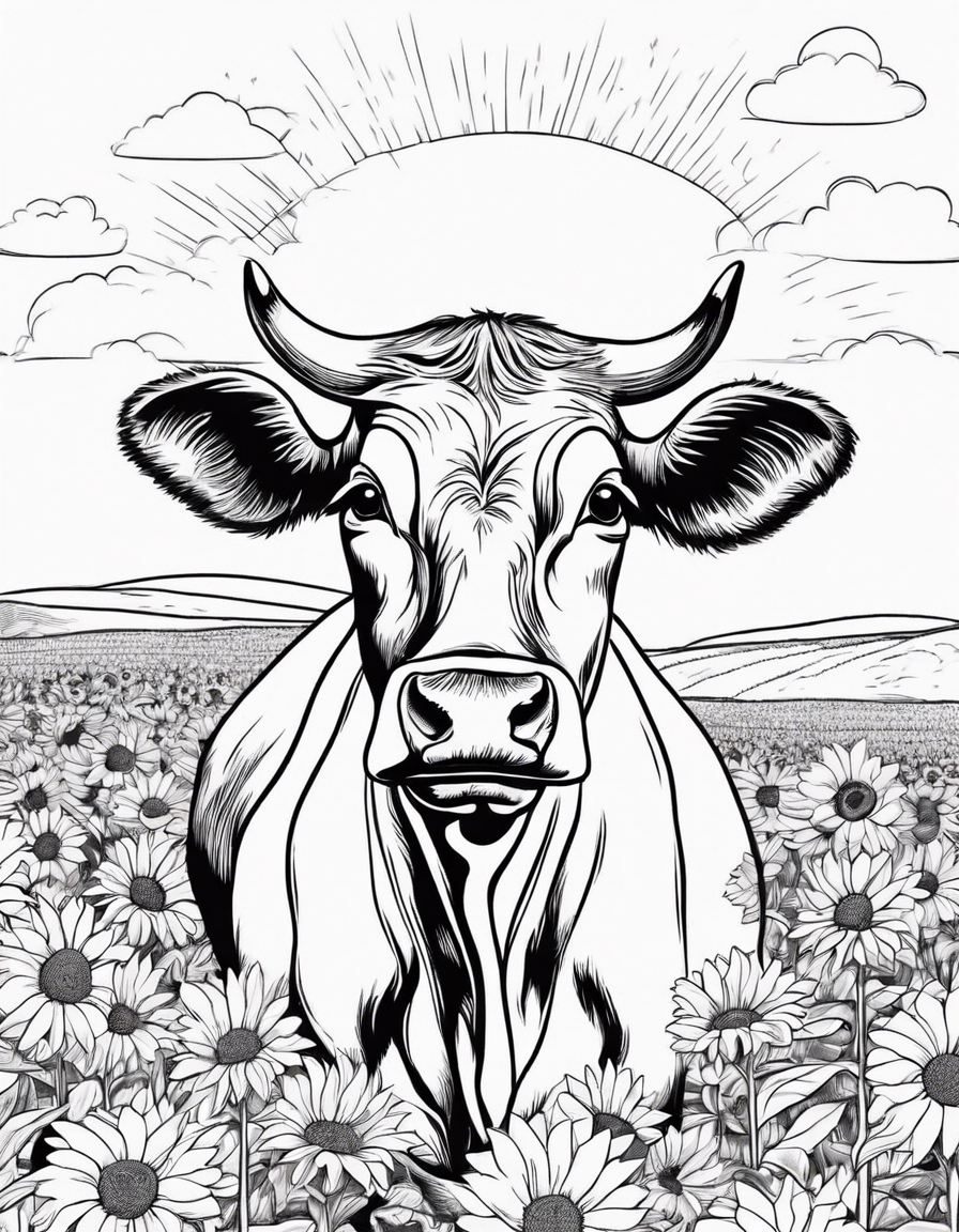 cow coloring pages