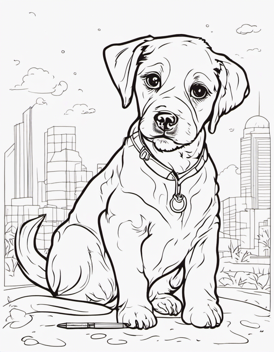 puppy coloring pages