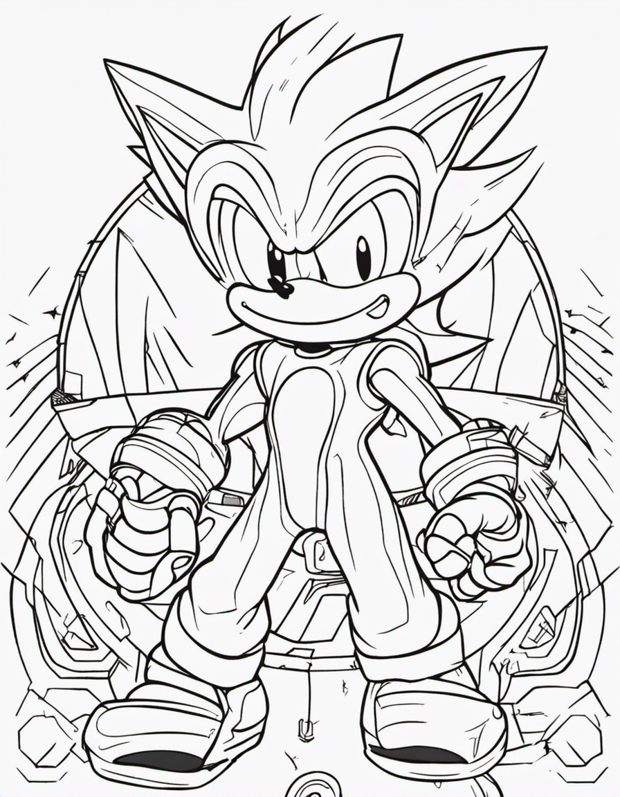 sonic coloring pages