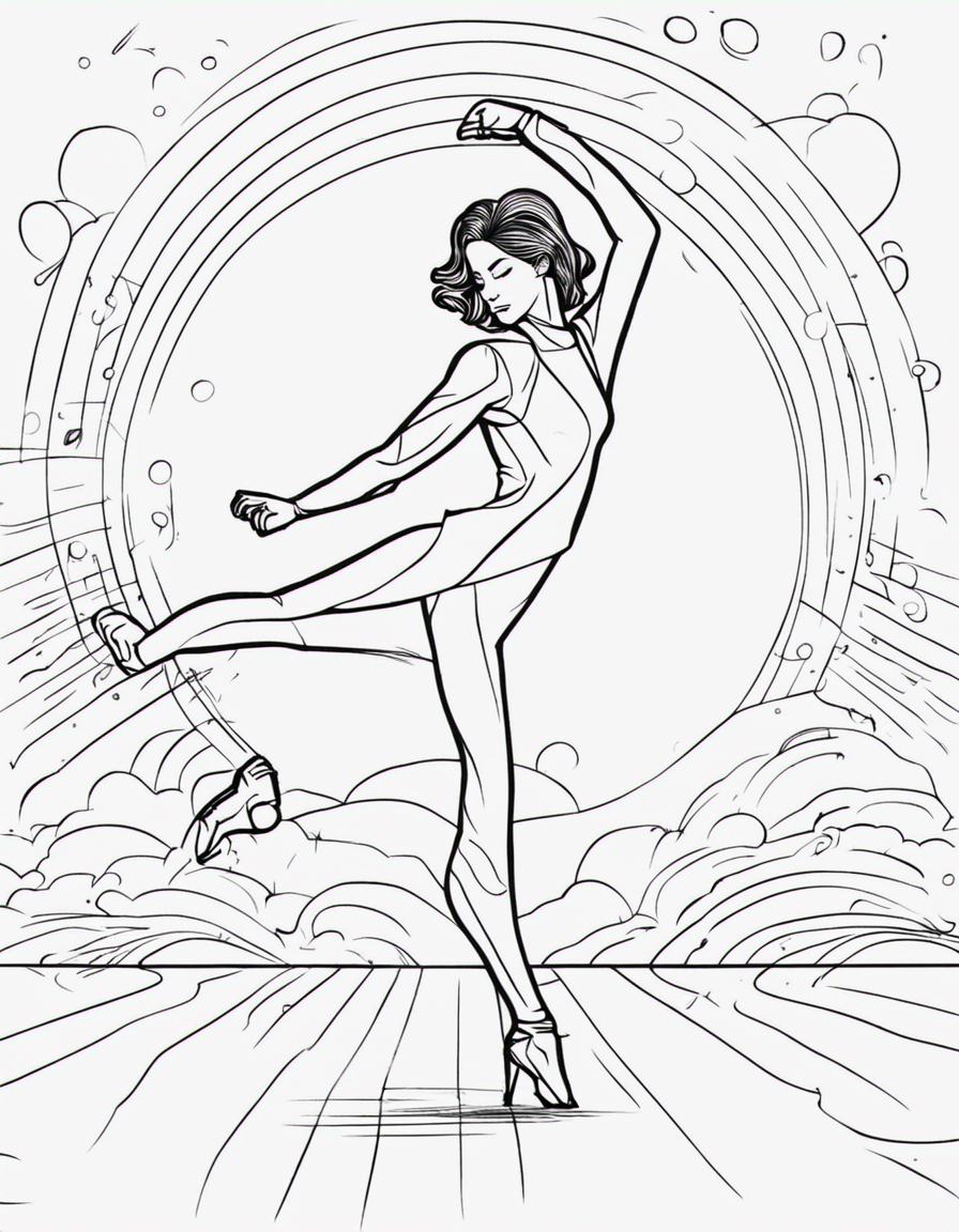 Dancing Eraser coloring page