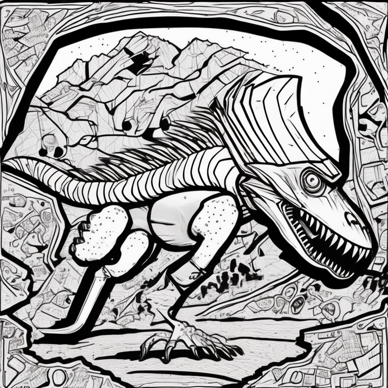 velociraptor coloring pages
