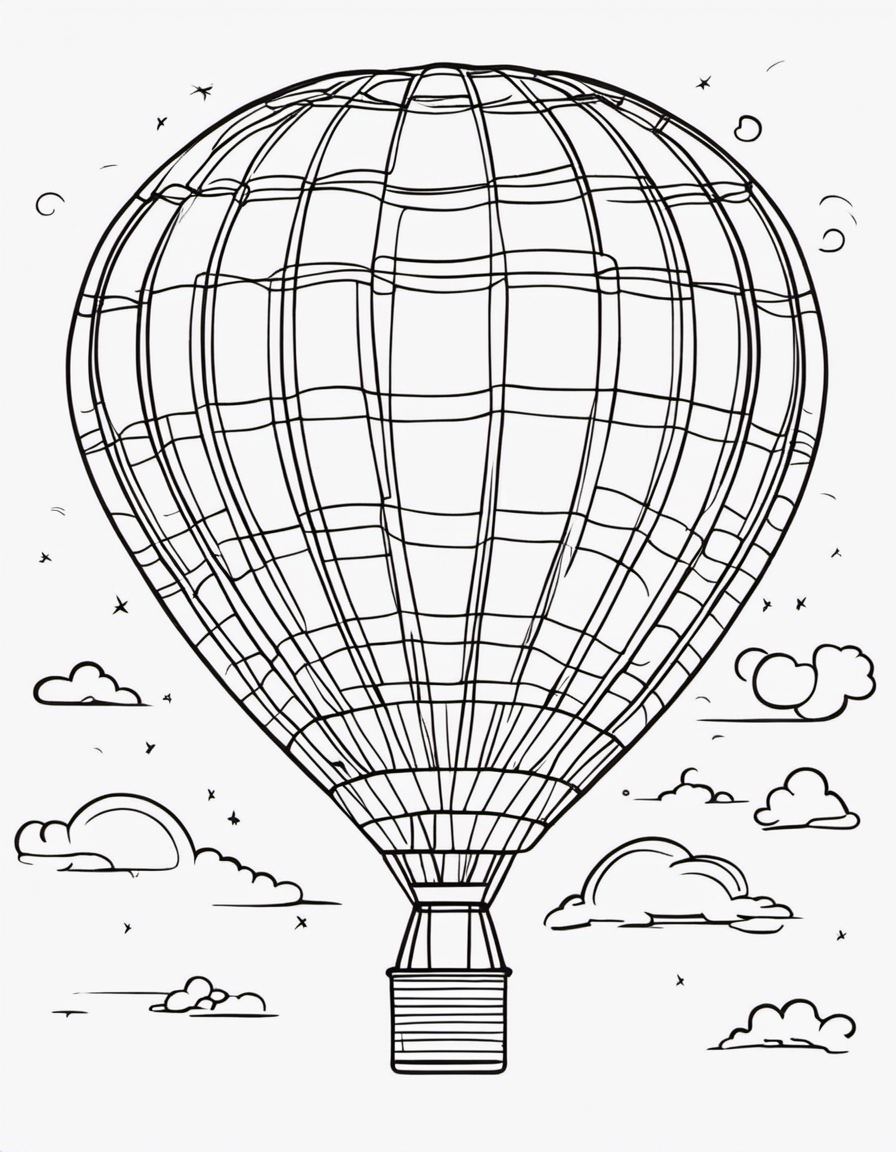 cartoon hot air balloon