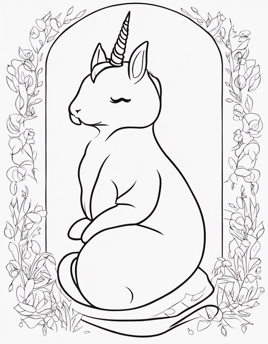 unicorn cat coloring pages