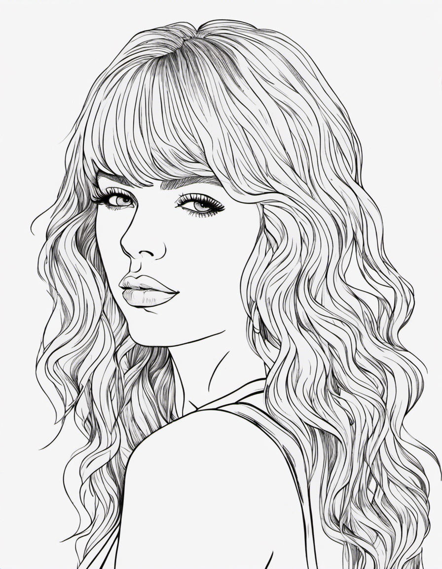 taylor swift coloring pages