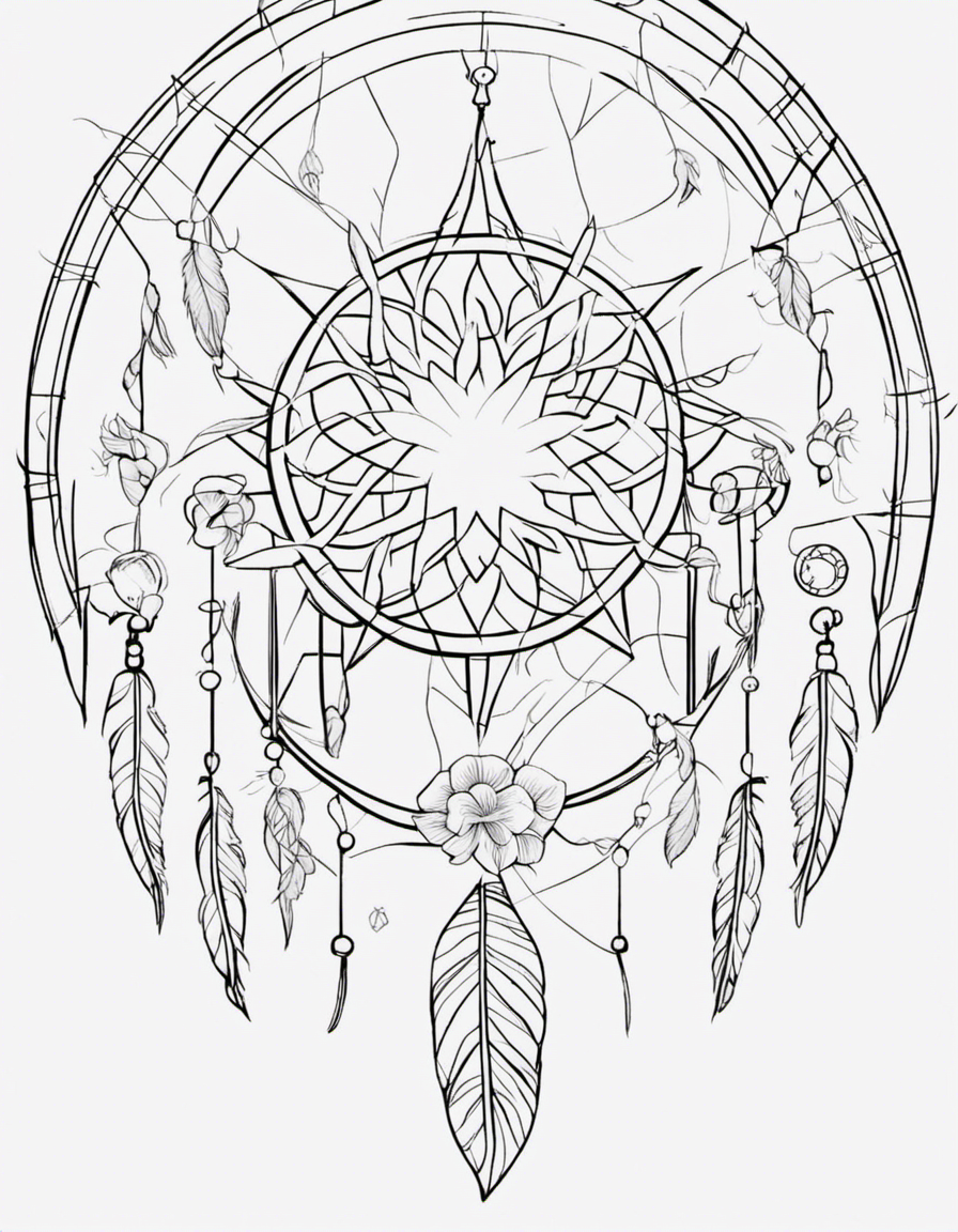 dreamcatcher coloring pages