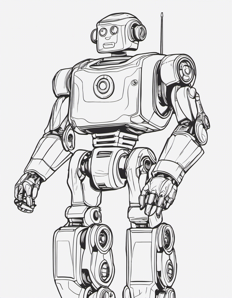 robot coloring pages