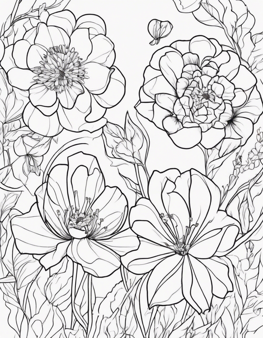 flower coloring pages