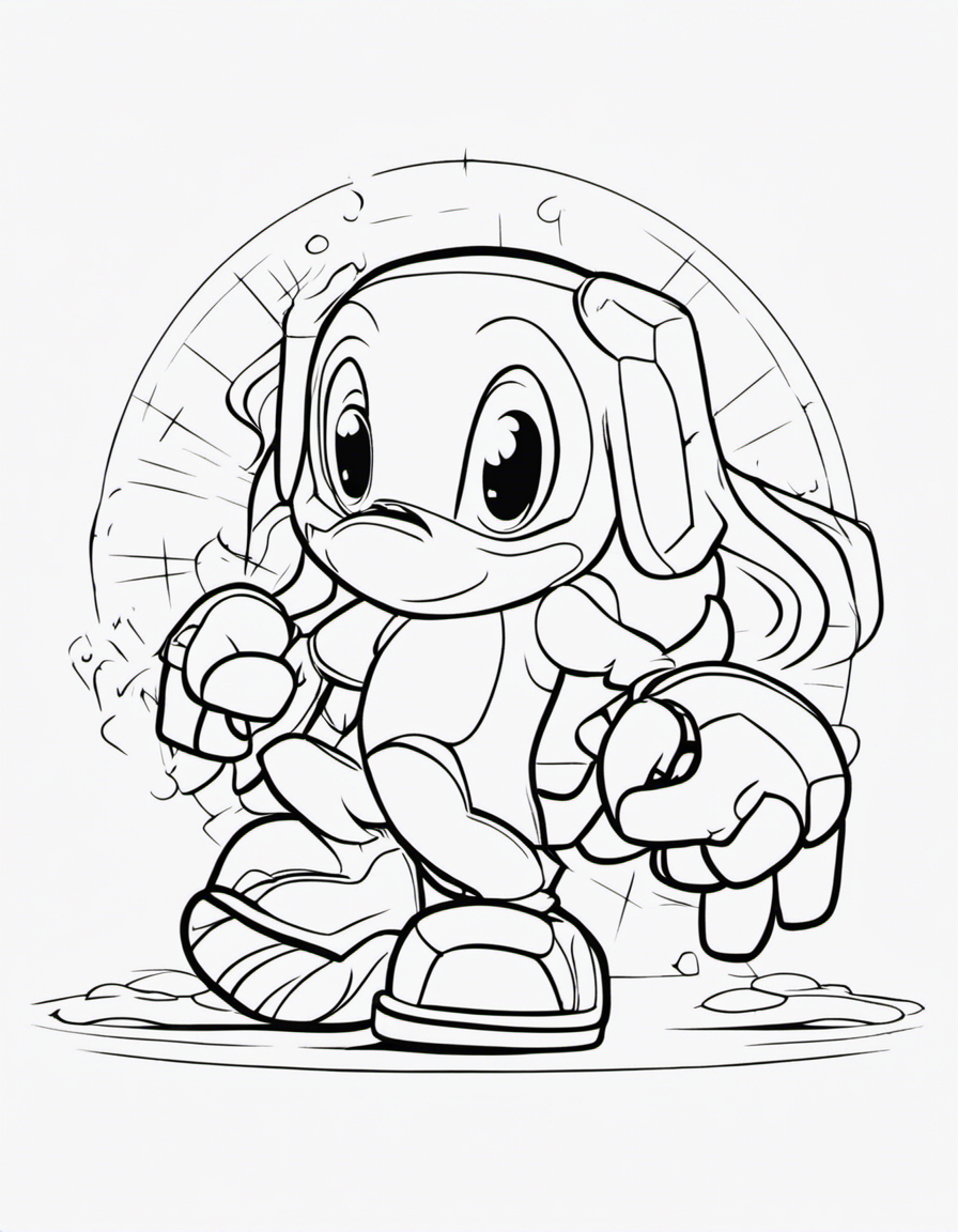 knuckles coloring pages