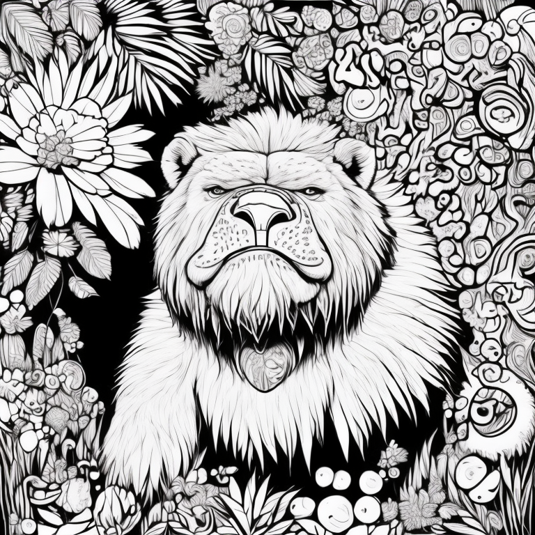 gorila fundo branco para colorir coloring page