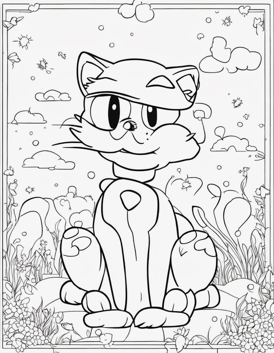 garfield for adults coloring page