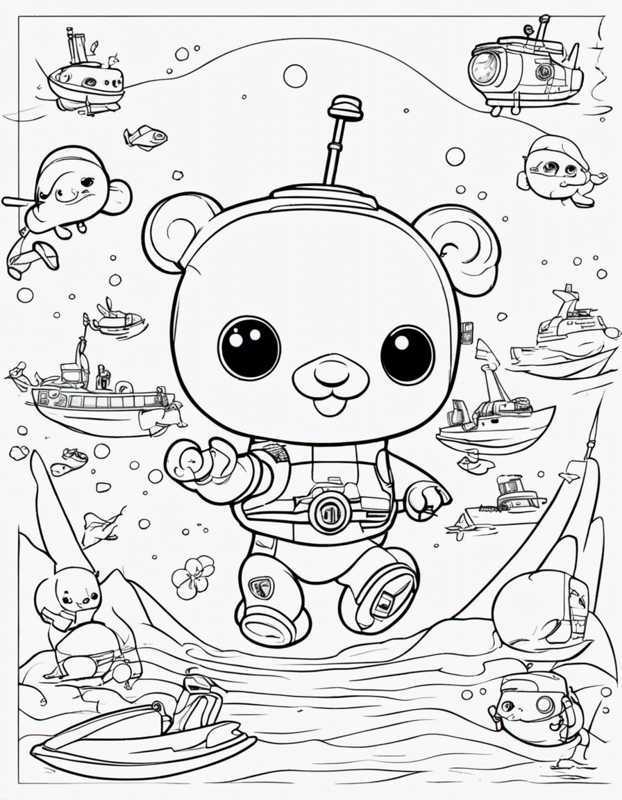 octonauts for children coloring page