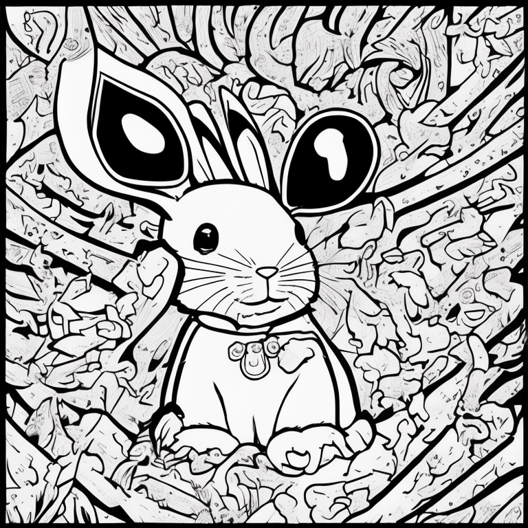 rabbit coloring page