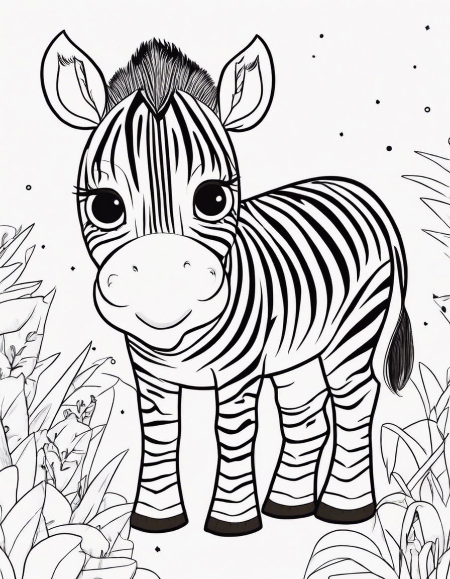 zebra coloring pages