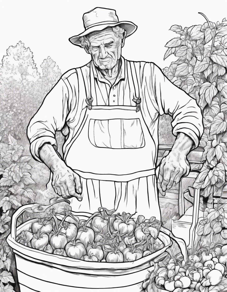 vegetable coloring pages