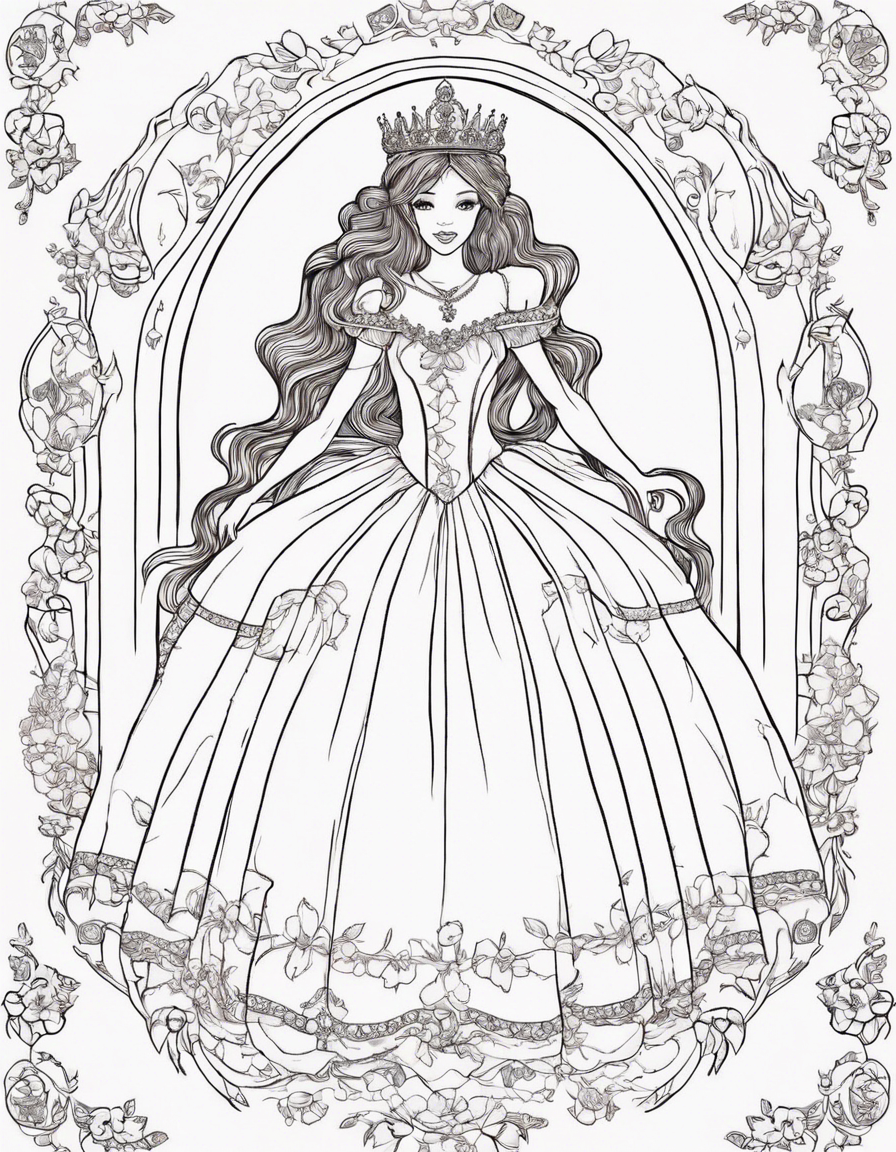 dress coloring pages