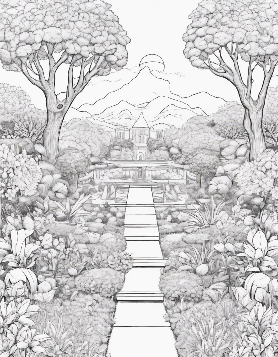 garden coloring pages