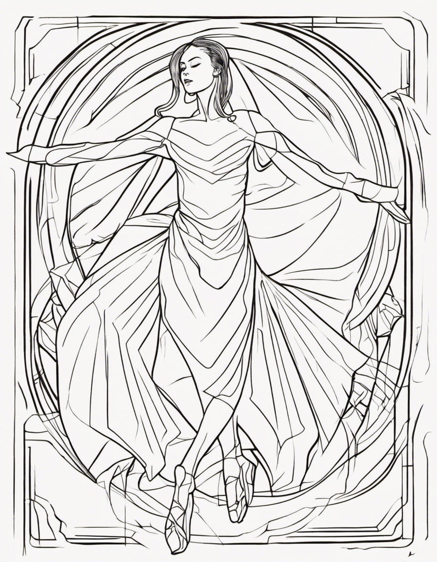 dancing coloring pages