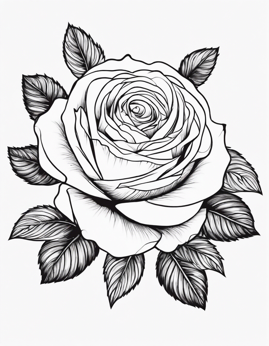 rose coloring pages