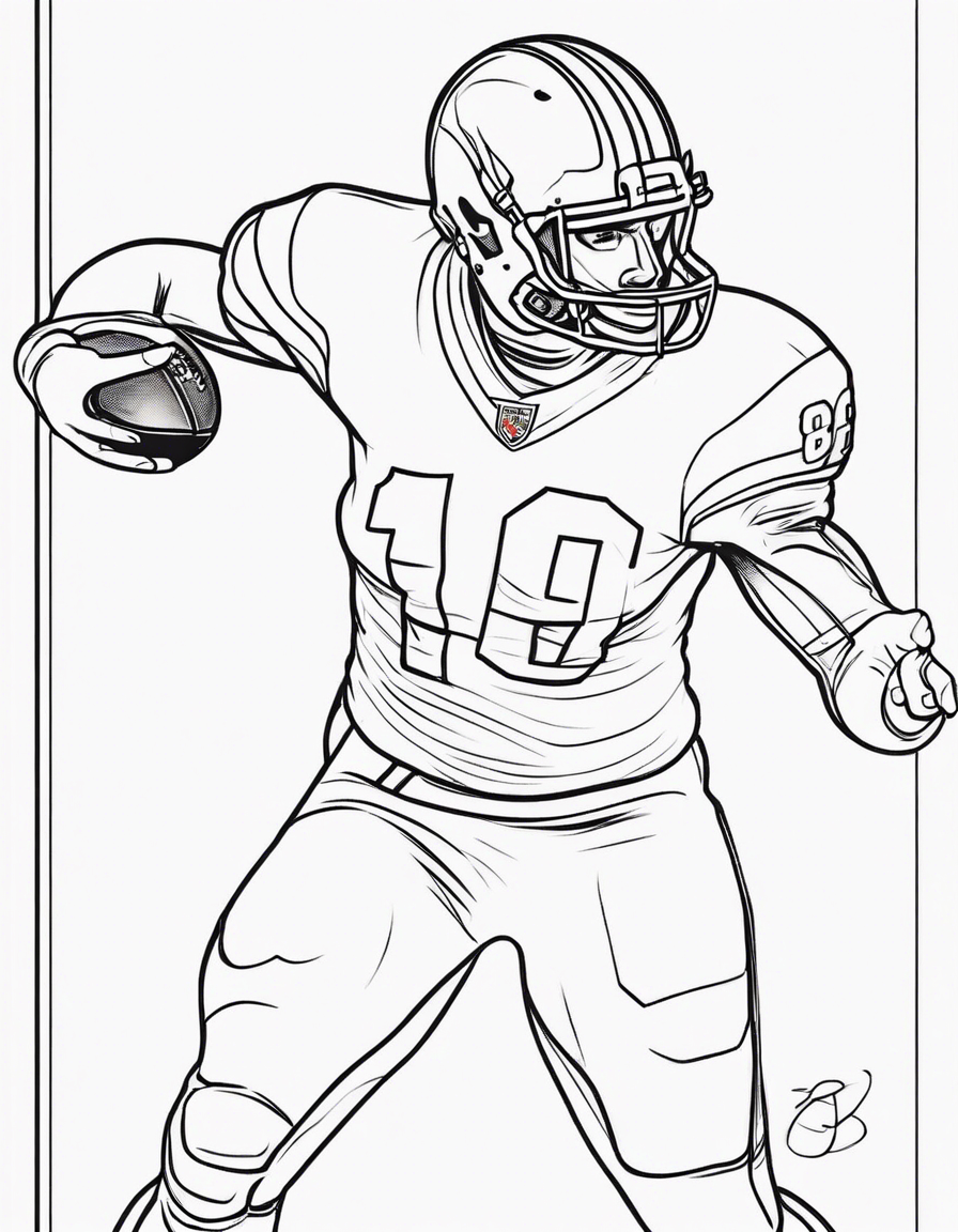 Football coloring pictures coloring page