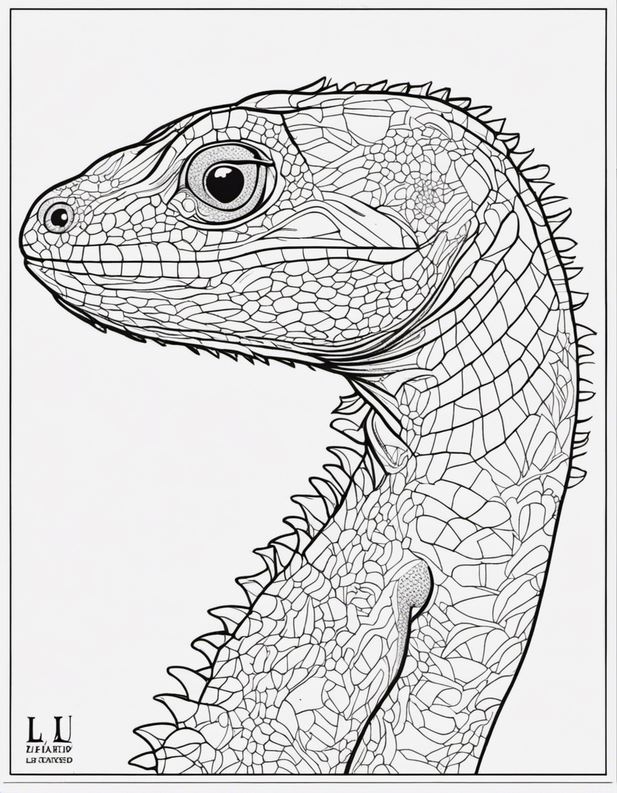 lizard coloring pages