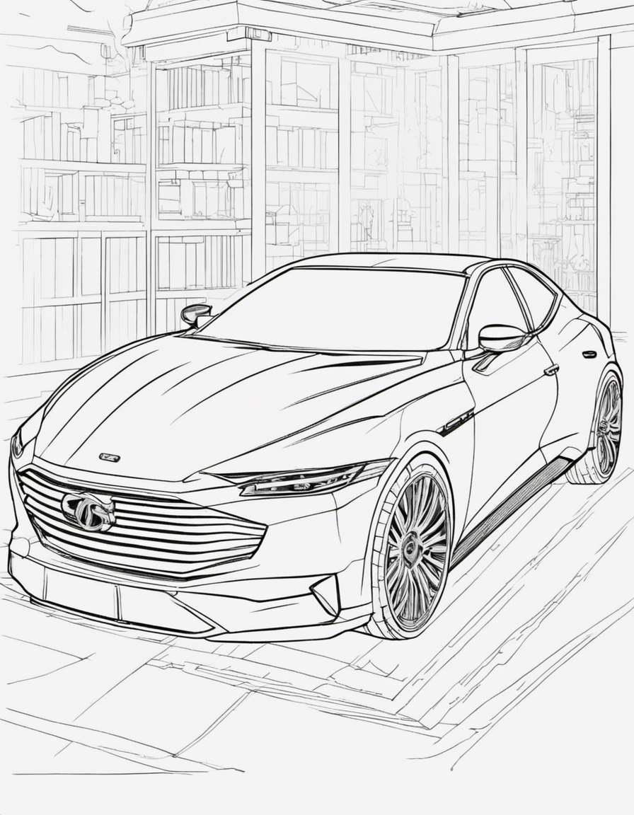 car coloring pages