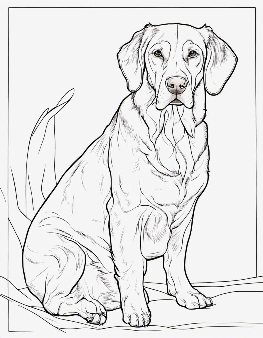 dog for adults coloring page