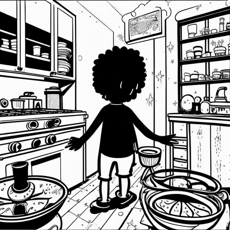 boy in kitchen