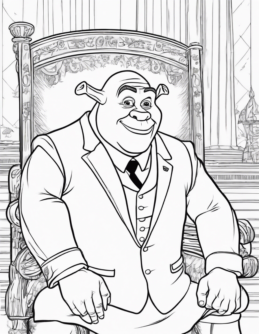 shrek coloring pages