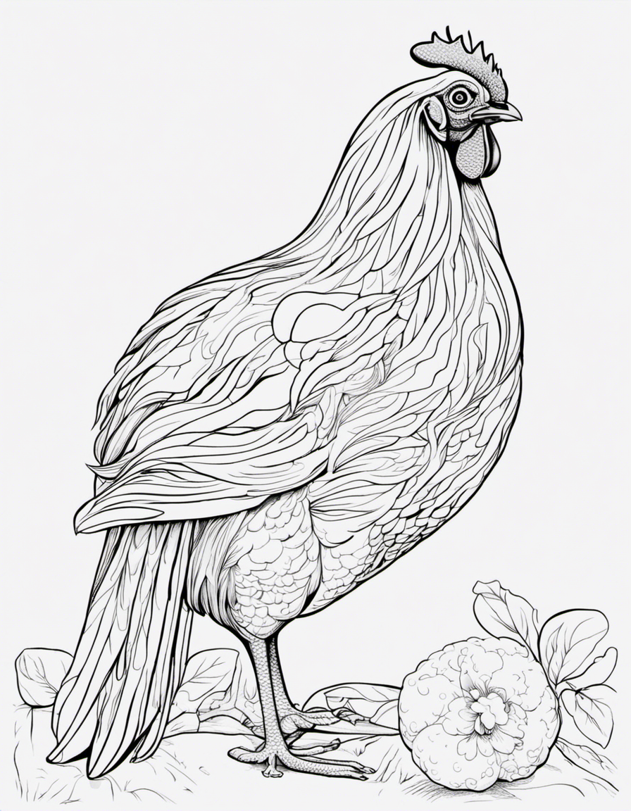 chicken coloring pages