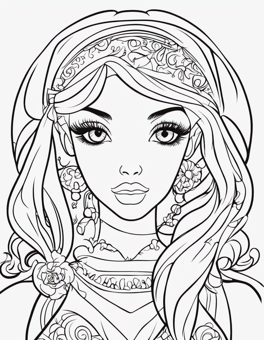 lisa frank for children coloring page