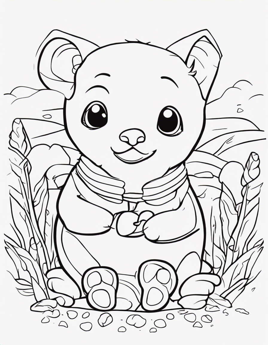 realistic animal crossing coloring page