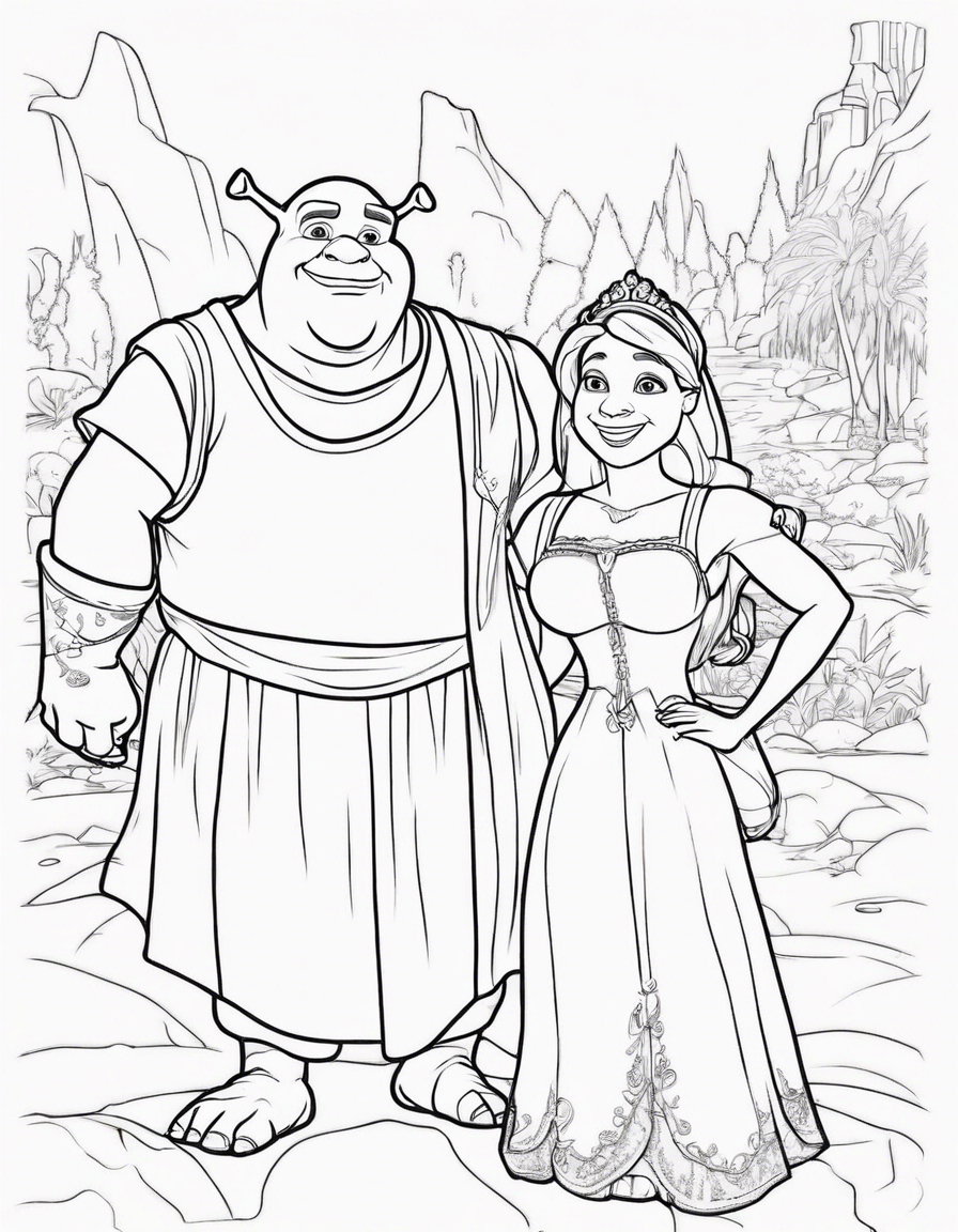 shrek coloring pages