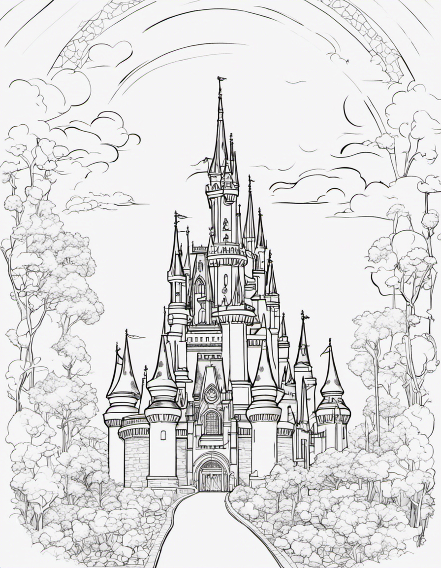 realistic disney coloring page