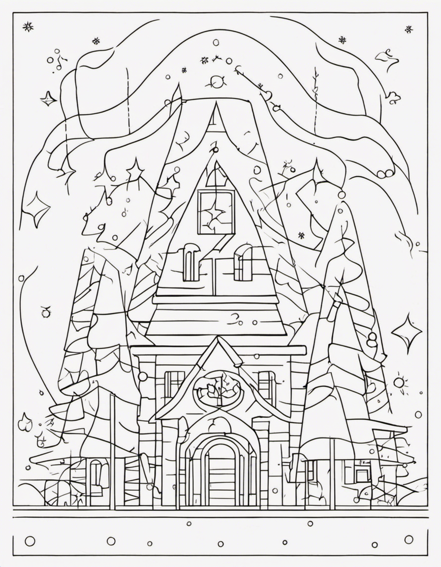 christmas lights for adults coloring page